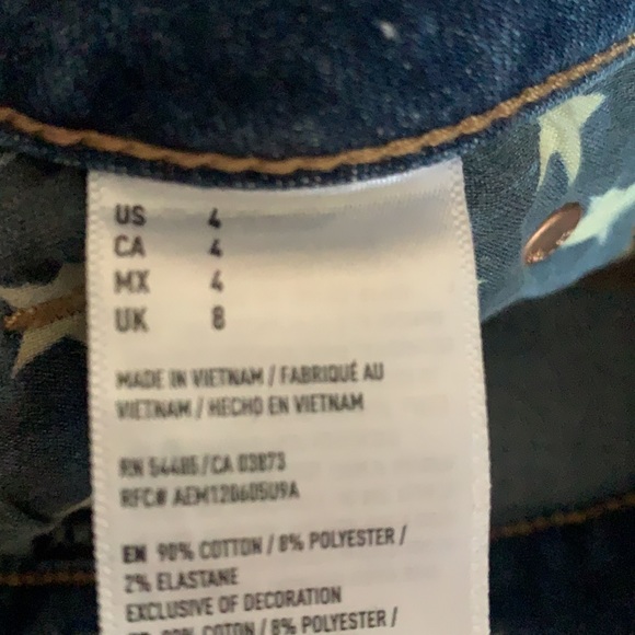 American eagle blue jean shorts size 4 - Picture 5 of 7
